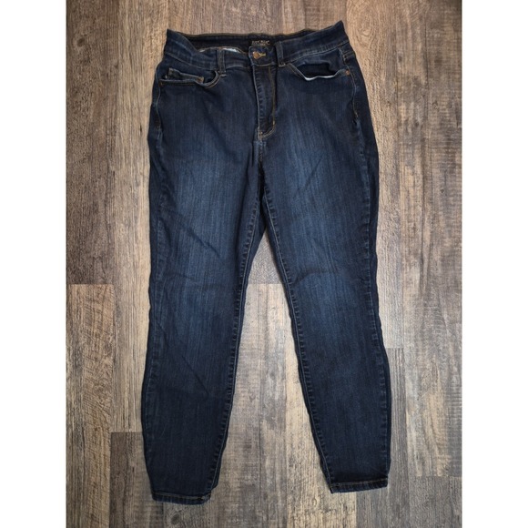 Judy Blue Denim - Judy Blue Jeans Women's 14W x 27 Dark Wash Skinny Fit High Rise Stretch